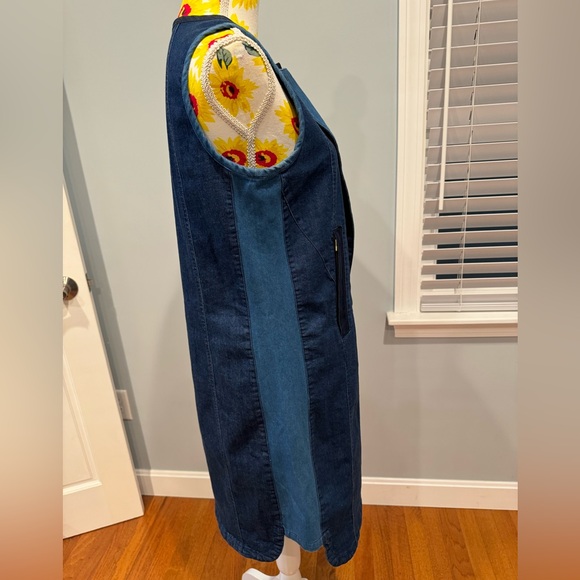 Tory Burch Blue Denim Sleeveless Dress, Size M - Picture 12 of 16